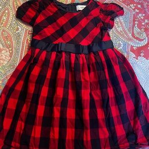 Red & Navy Plaid Kids Dress Papatu Nordstroms size 5